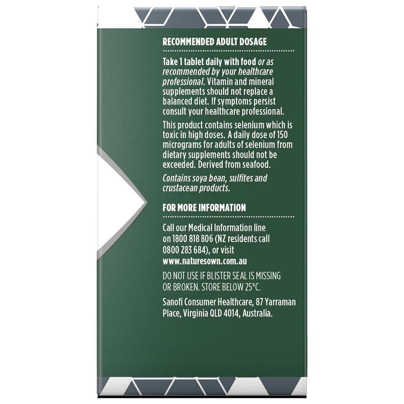 Nature's Own Bodyfuel 50+ Multivitamin 60 Viên