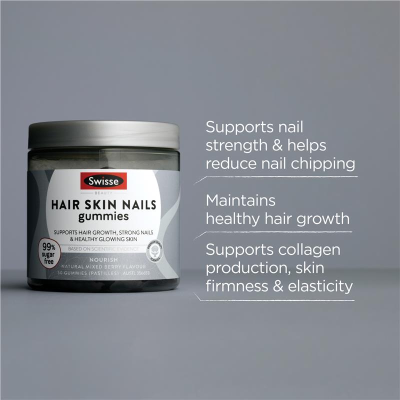 Swisse Beauty Hair Skin Nails Gummies 50 Pack