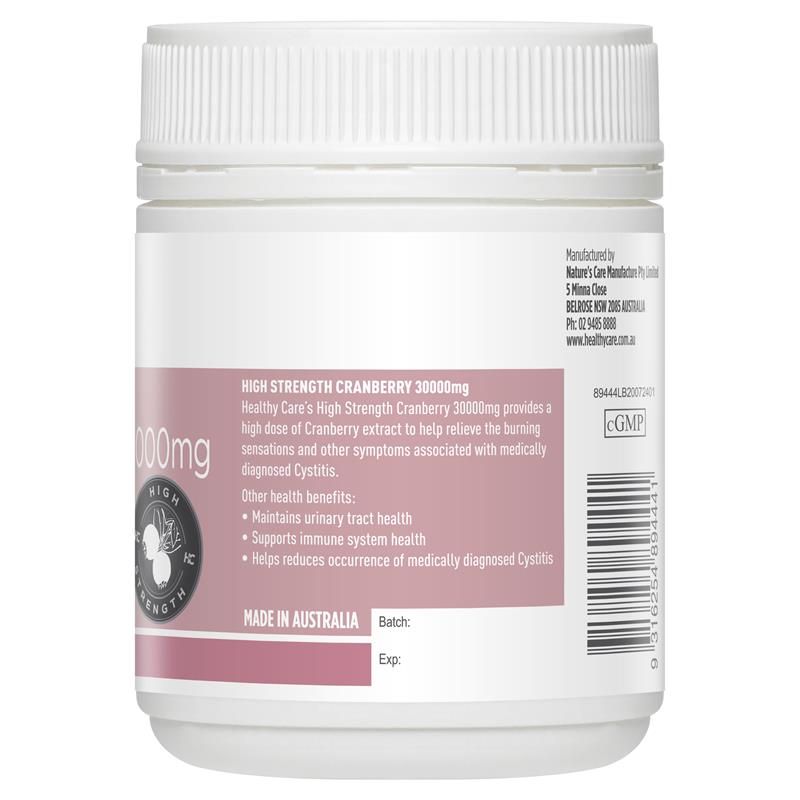 Healthy Care 高强度蔓越莓胶囊 30000 毫克 90 粒
