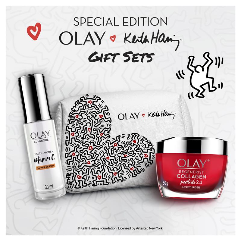 Bộ quà tặng kem dưỡng da ban ngày Olay Regenerist Collagen & huyết thanh vitamin C sáng mịn