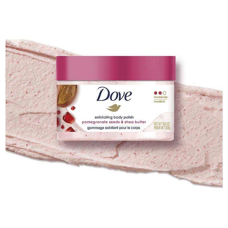 Sữa tắm tẩy tế bào chết Dove hương lựu và bơ hạt mỡ 298g