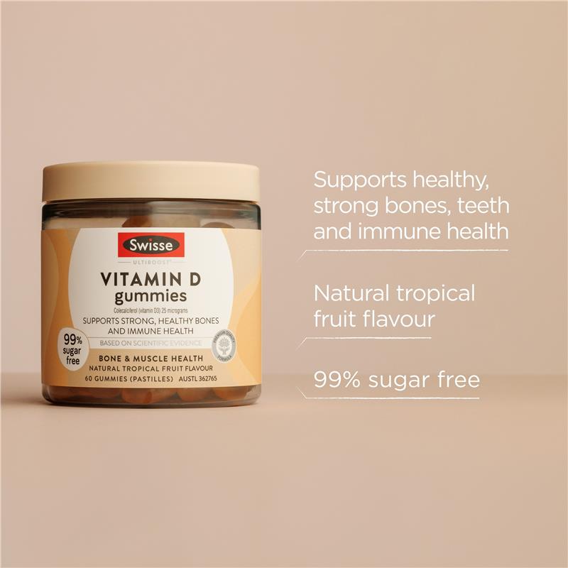 Kẹo dẻo Vitamin D Swisse 60 gói