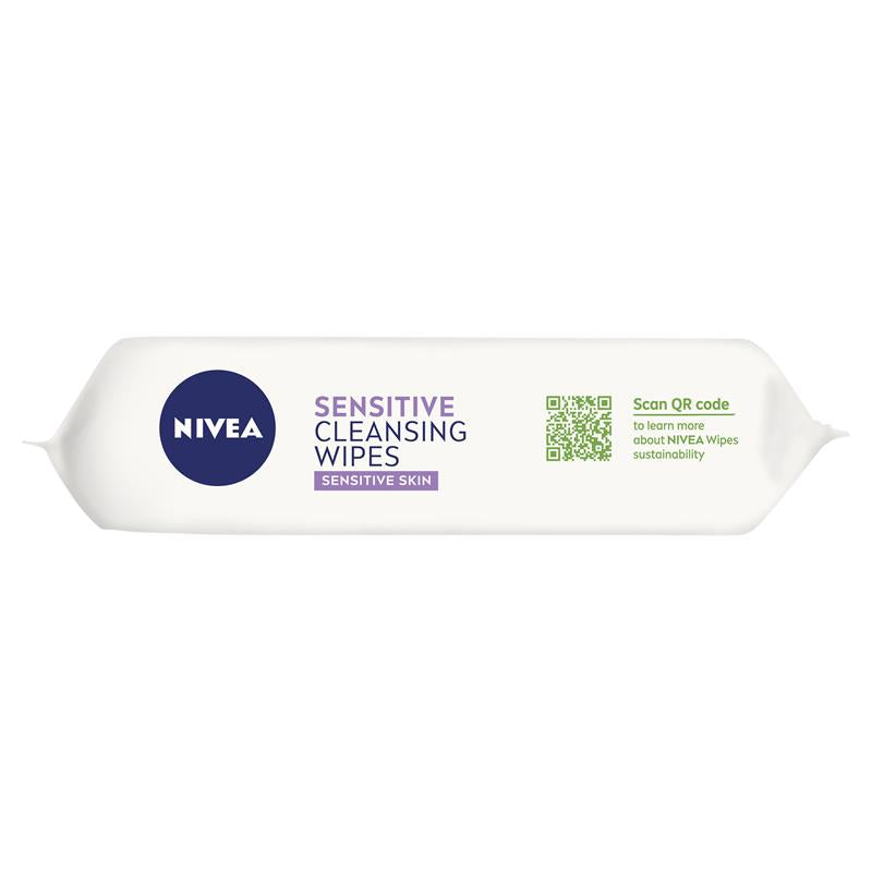 NIVEA Daily Essentials Biodegradable Fragrance Free Facial Cleansing Wipes 25pk
