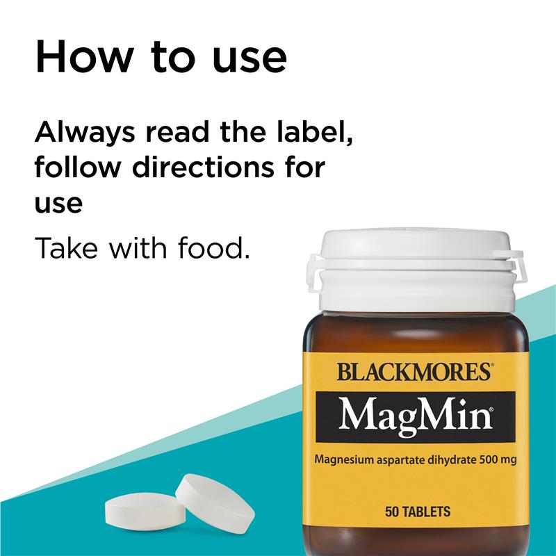 Blackmores MagMin Magnesium Muscle Health 50 Tablets