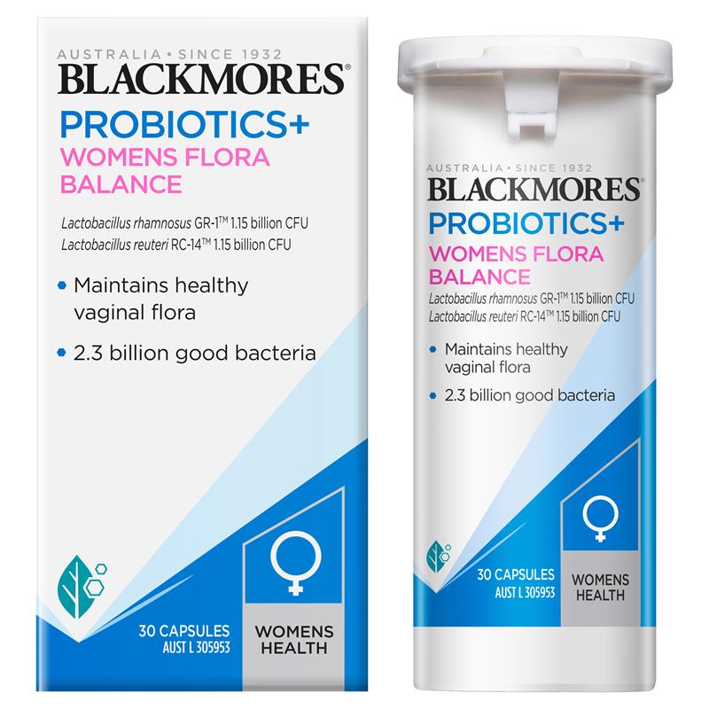 Viên uống bổ sung Vitamin Blackmores Probiotics+ Women's Flora Balance 30 viên