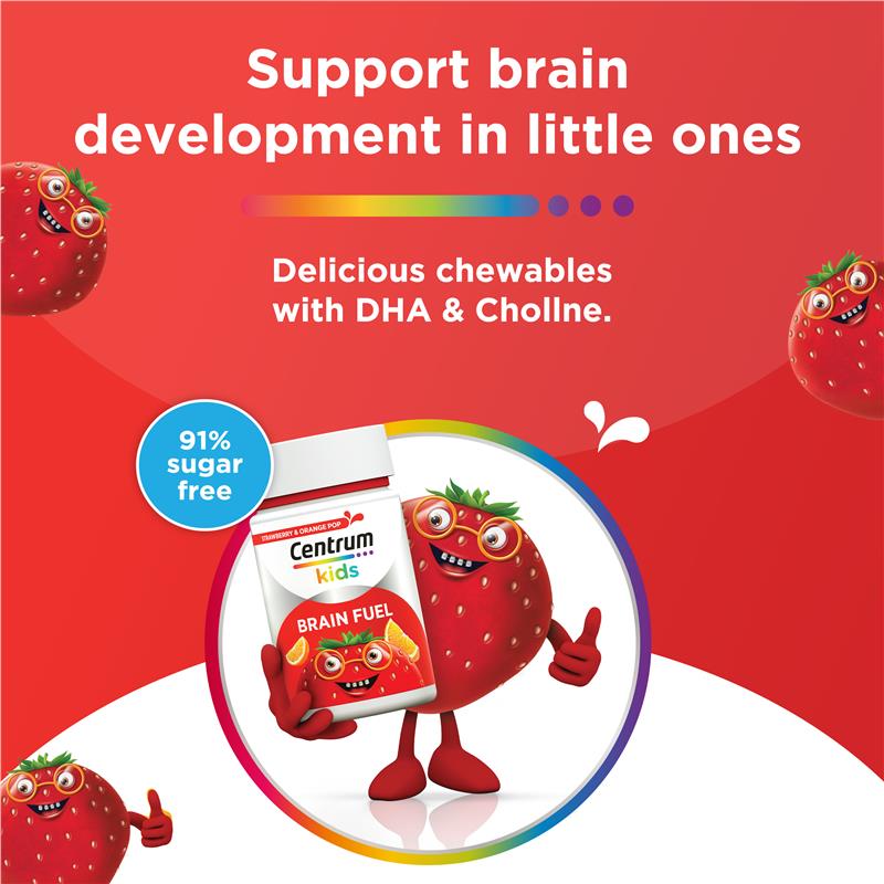 Centrum Kids Brain Fuel 50 Chewable Tablets