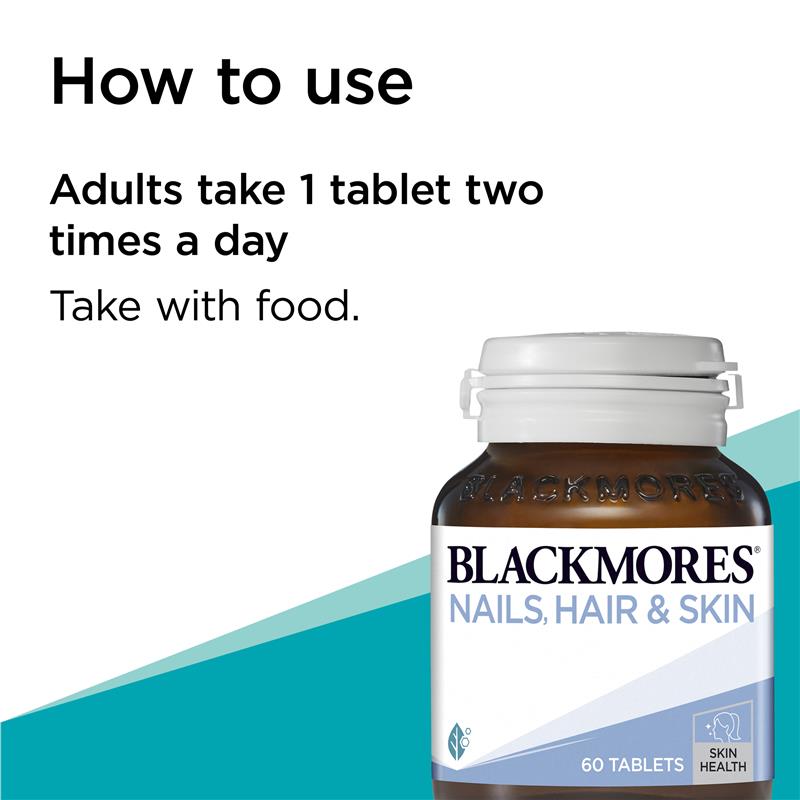 Vitamin làm đẹp da và tóc Blackmores Nails 60 viên