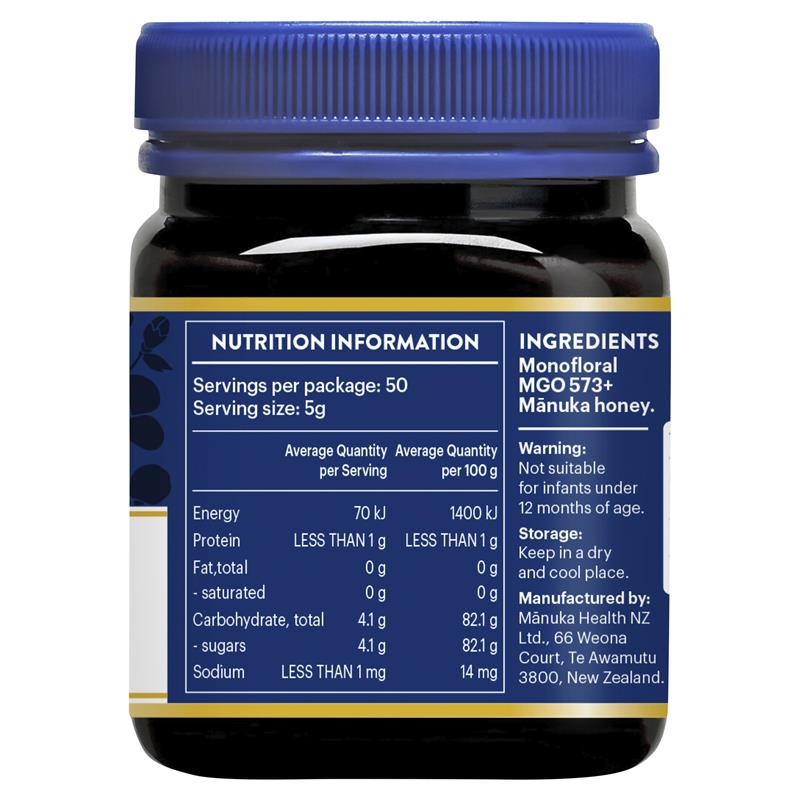 Manuka Health MGO573+ UMF16 Manuka Honey 250g