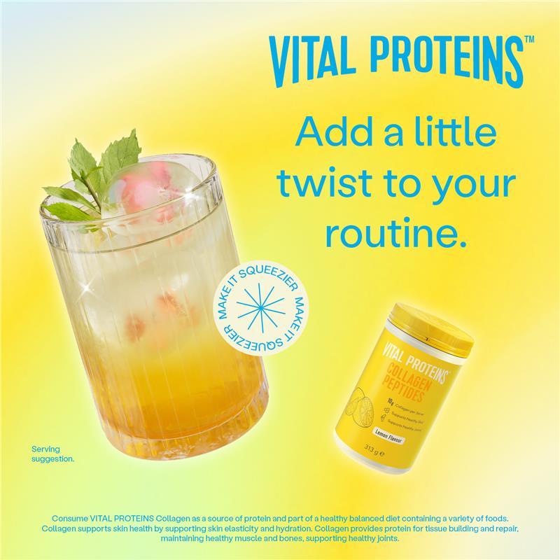 Bột Collagen Peptides Vital Proteins Hương Chanh 313g