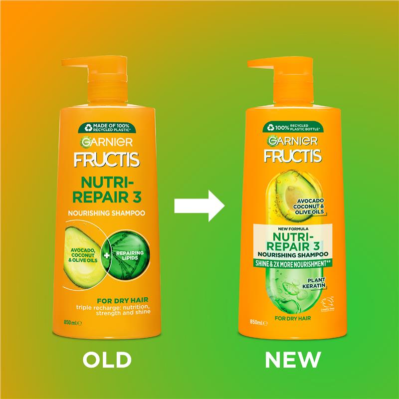 Garnier Fructis Nutri-Repair 3 Shampoo 850ml