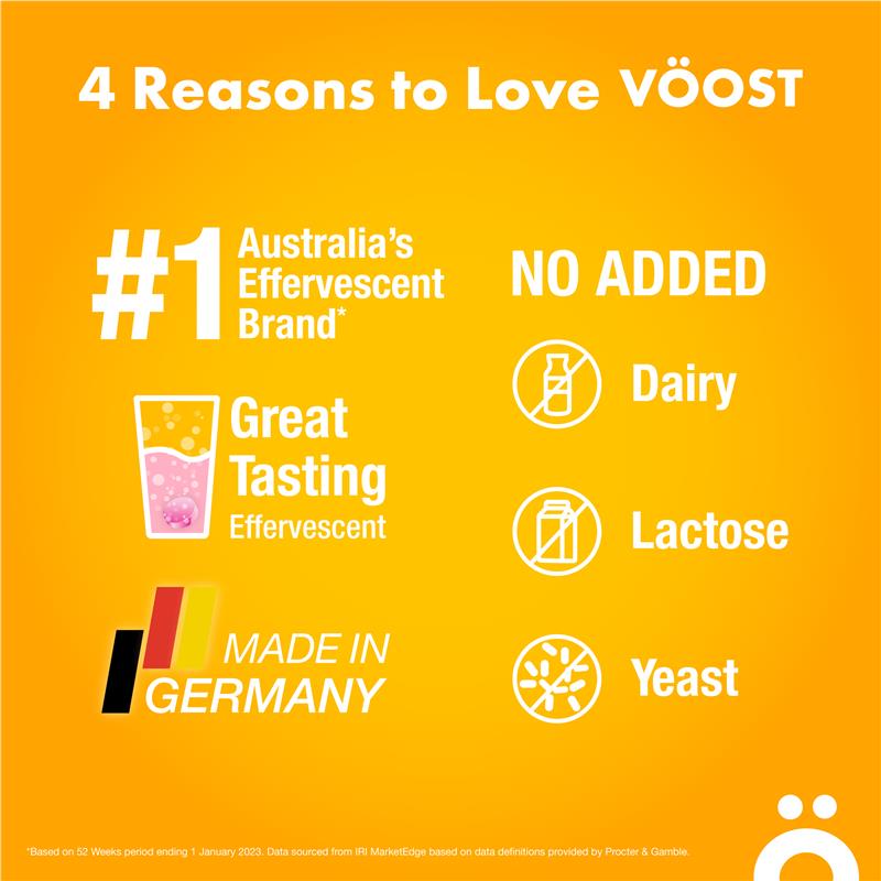 Viên sủi Voost Calcium + D3 20 viên