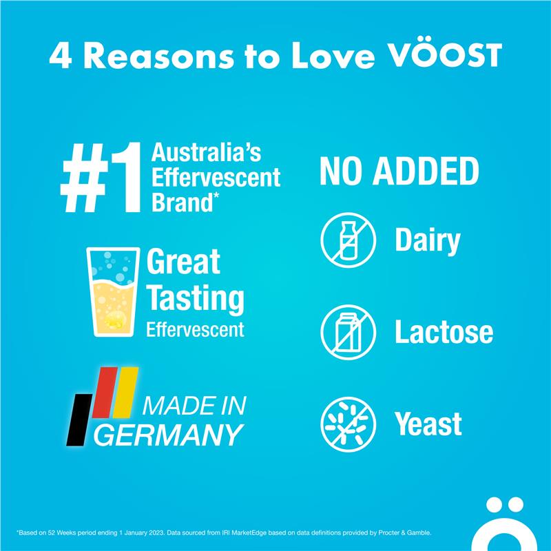 Viên sủi Voost Magnesium Forte 10 gói