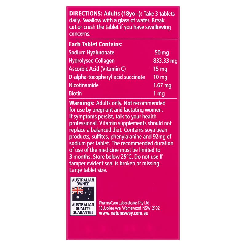 Nature's Way Beauty Collagen + Hyaluronic Acid 60 Viên
