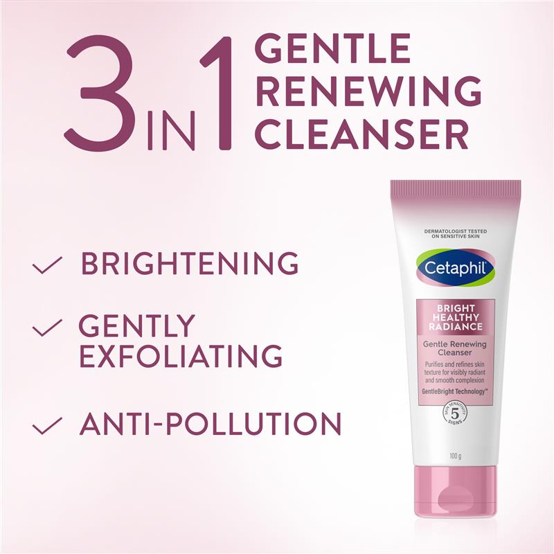 Sữa rửa mặt Cetaphil Bright Healthy Radiance Gentle Renewing Cleanser 100G