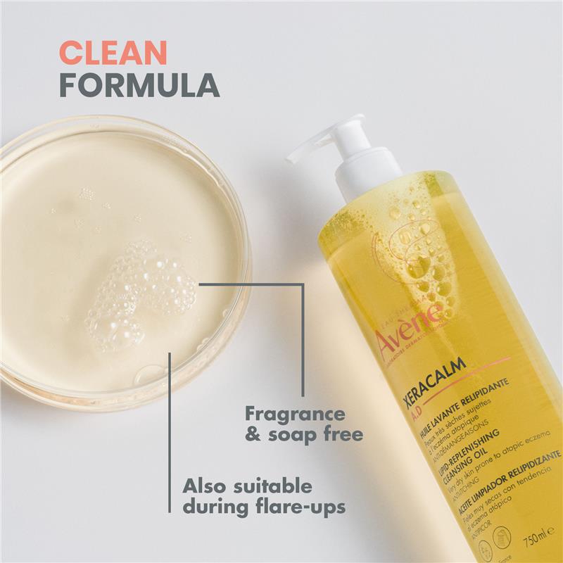 Dầu tẩy trang Avene Xeracalm AD Lipid Replenishing 750ml