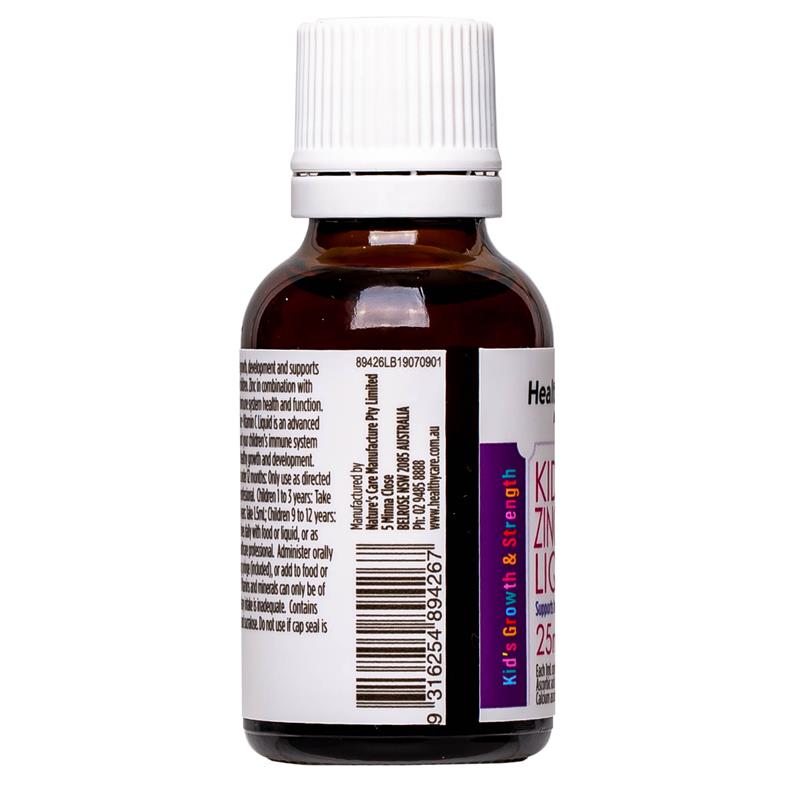 Healthy Care Kids Kẽm + Vitamin C dạng lỏng 25ml