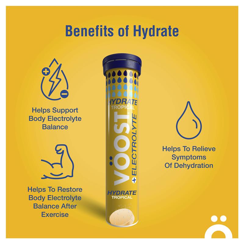 Viên sủi Voost Hydrate Tropical 20 viên