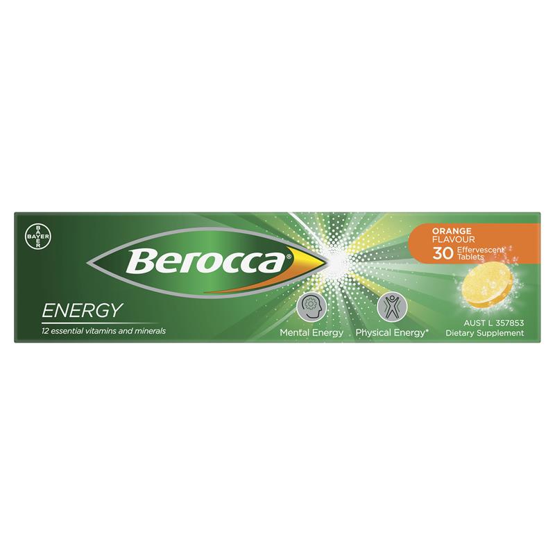 Berocca 能量橙味泡腾片 30 片