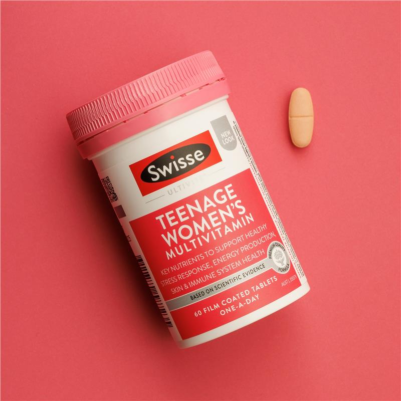 Swisse Teenage Ultivite Women's Multivitamin 60 viên