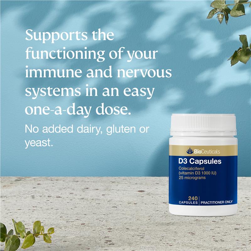 BioCeuticals D3 Capsules 240 Capsules
