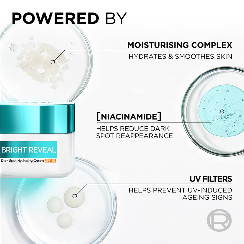Kem dưỡng ẩm L'Oreal Paris Revitalift Bright Reveal SPF 50ml
