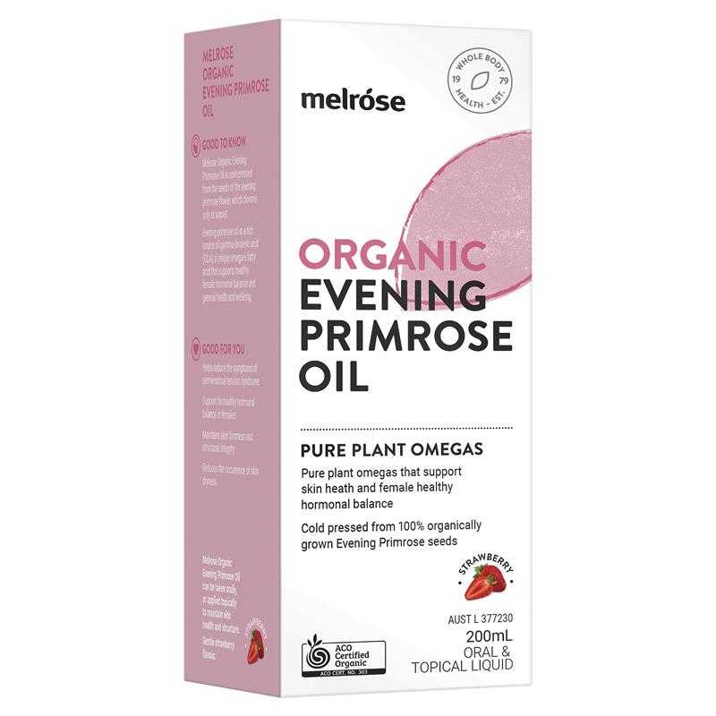 Dầu hoa anh thảo hữu cơ Melrose 200ml