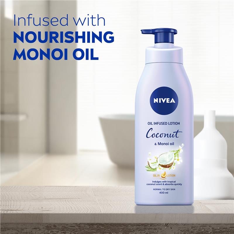 NIVEA Oil In Lotion Coconut & Monoi Oil Body Lotion 400ml