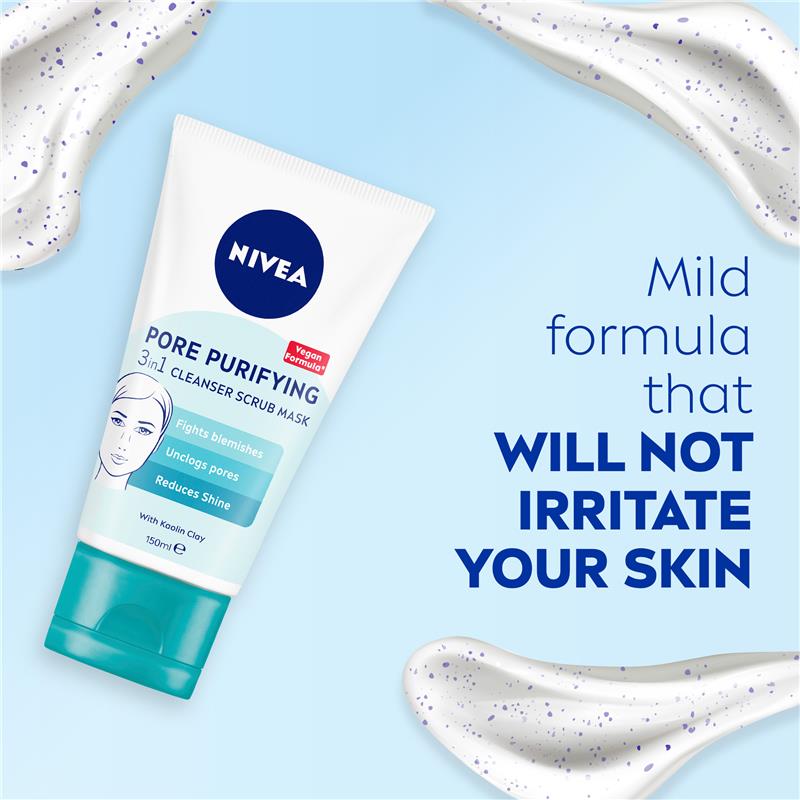 NIVEA Daily Essentials 3-in-1 Face Wash Cleanser 150ml