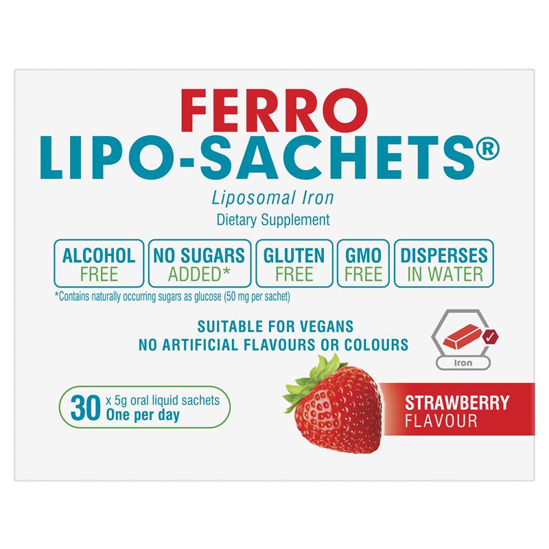 Lipo-Sachets Ferro Strawberry 5g 30 Sachets
