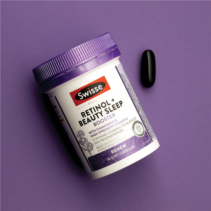 Swisse Beauty Retinol + Beauty Booster 30 Capsules
