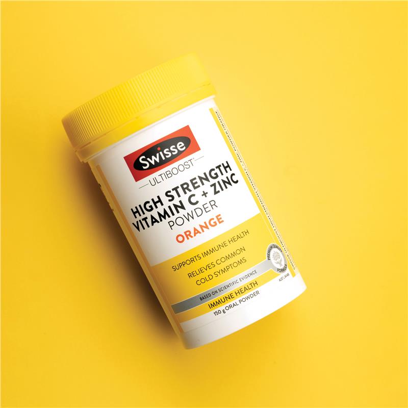 Swisse Vitamin C + Kẽm Bột Cam 150g