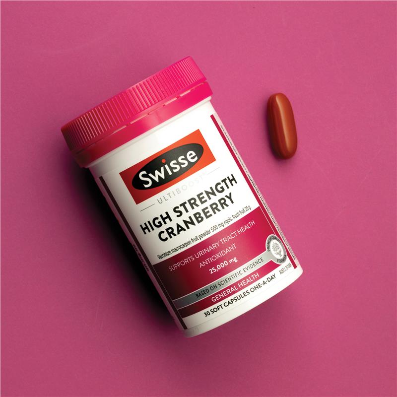 Swisse Ultiboost 高强度蔓越莓 25000 毫克 30 粒胶囊