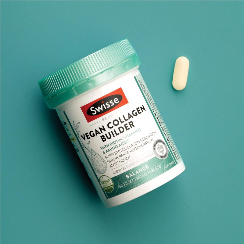 Swisse Beauty Vegan Collagen Builder 30 Tablets