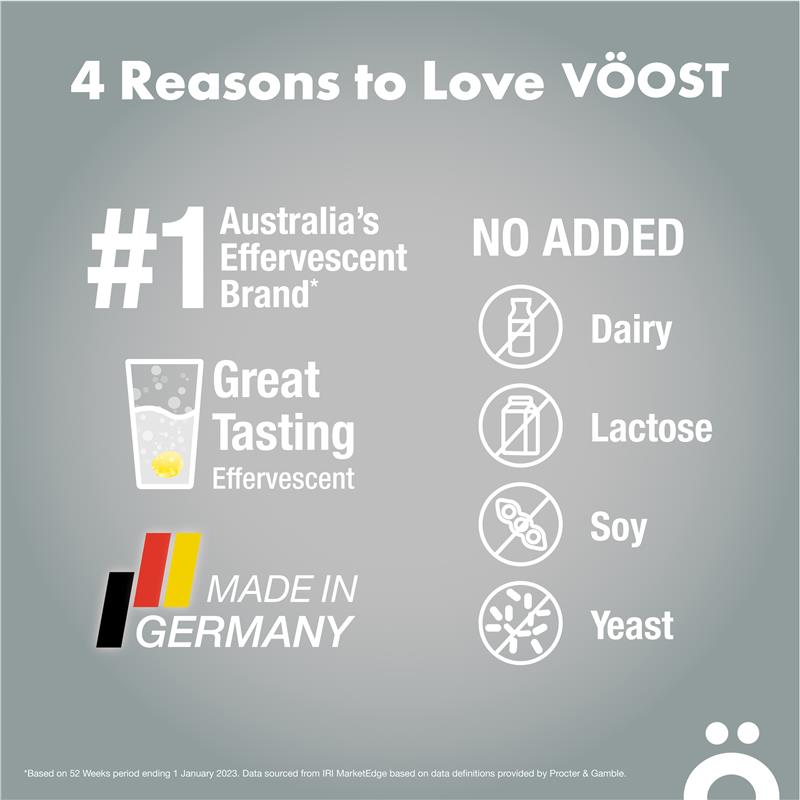 Viên sủi Voost Zinc Plus 20 viên