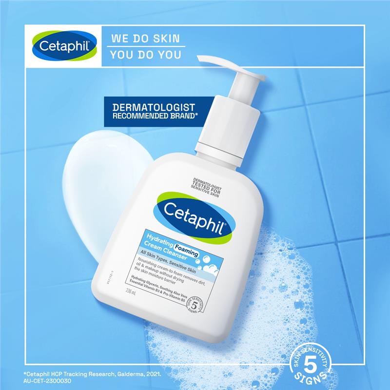 Sữa rửa mặt tạo bọt dưỡng ẩm Cetaphil Hydrating Foaming Cream 473ml