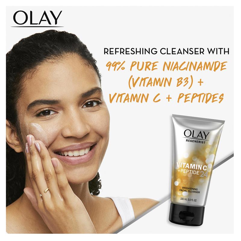 Sữa rửa mặt làm sáng da Olay Regenerist Vitamin C + Peptide 24 150ml