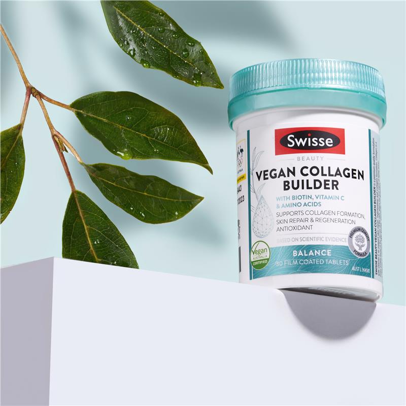Swisse Beauty Vegan Collagen Builder 30 Tablets