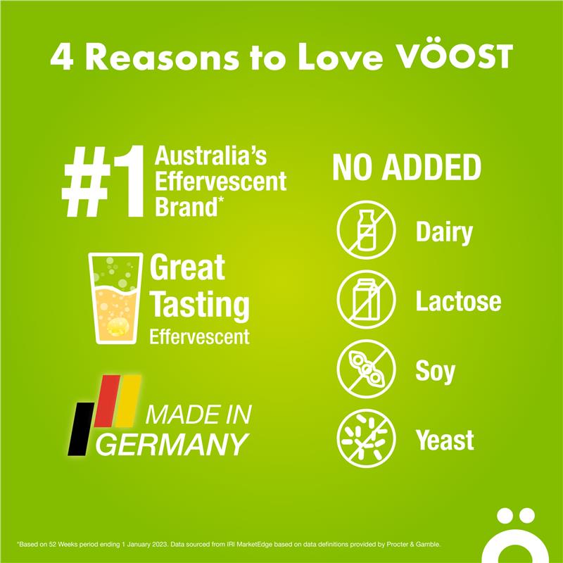 Voost Sport Lemon & Lime Sủi Bọt 10 Viên
