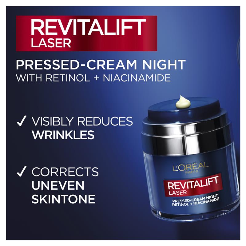 Kem dưỡng da L'Oreal Paris Revitalift Laser Retinol + Niacinamide dạng nén 50ml