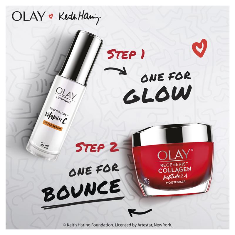 Bộ quà tặng kem dưỡng da ban ngày Olay Regenerist Collagen & huyết thanh vitamin C sáng mịn