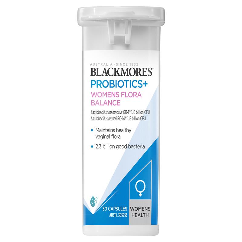Viên uống bổ sung Vitamin Blackmores Probiotics+ Women's Flora Balance 30 viên