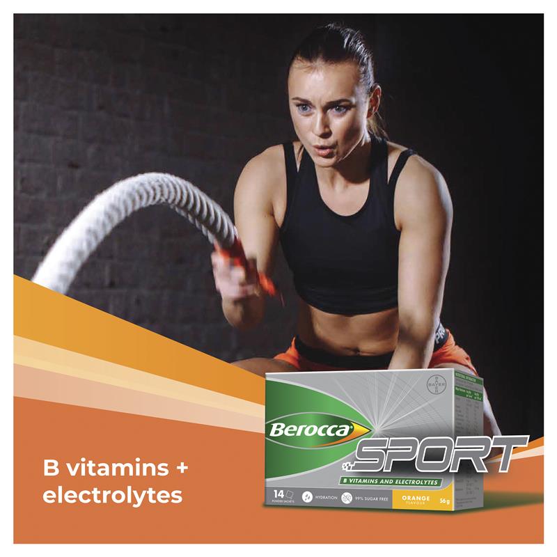 Berocca 运动电解质粉橙色 24 包