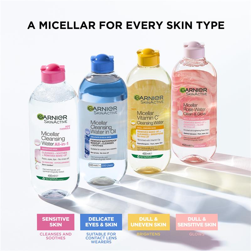 Nước tẩy trang Garnier SkinActive Micellar Cleansing Water dành cho mọi loại da 700ml