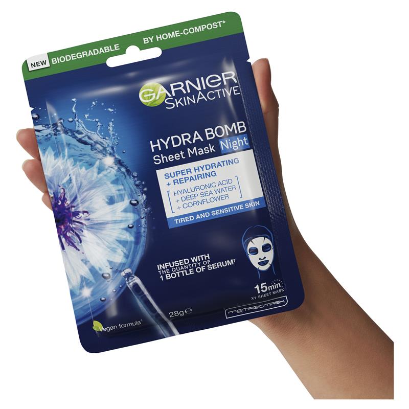 Mặt nạ ngủ Garnier Hydra Bomb Hyaluronic Acid