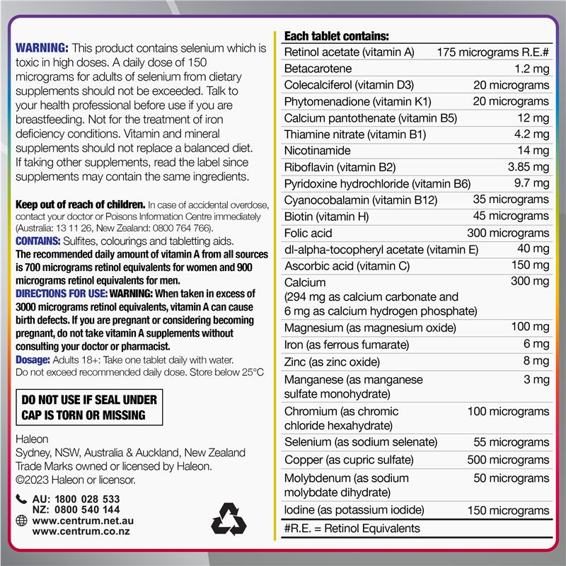 Centrum For Women 50+ 90 Tablets
