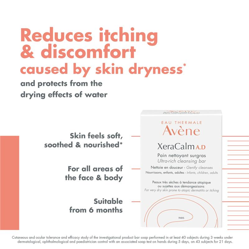 Xà phòng rửa mặt Avene Xeracalm AD Ultra-Rich 100g