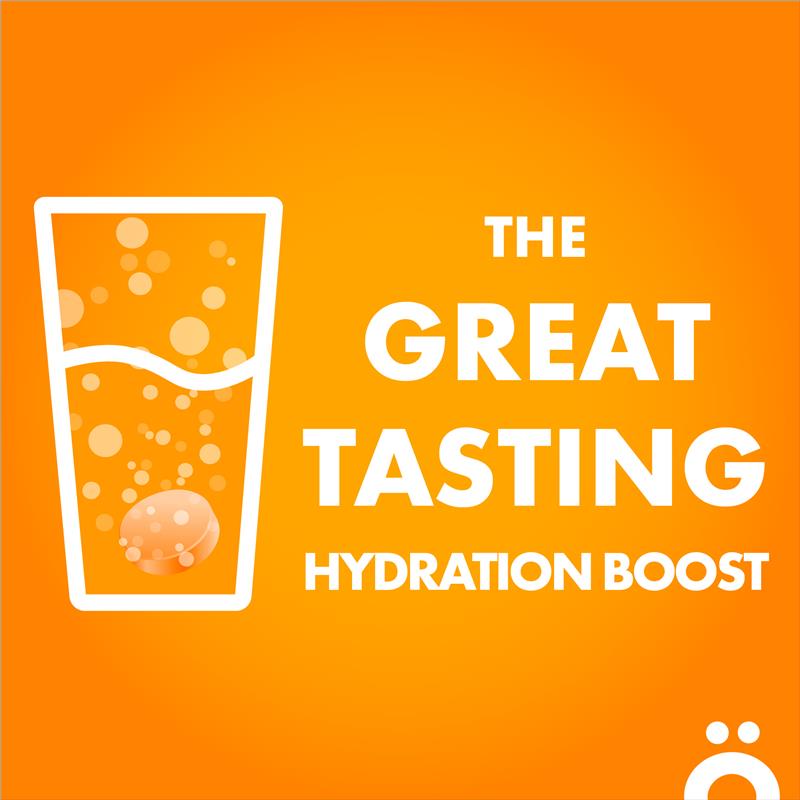 Viên sủi bọt Voost Hydrate Orange 60 viên, kích thước độc quyền