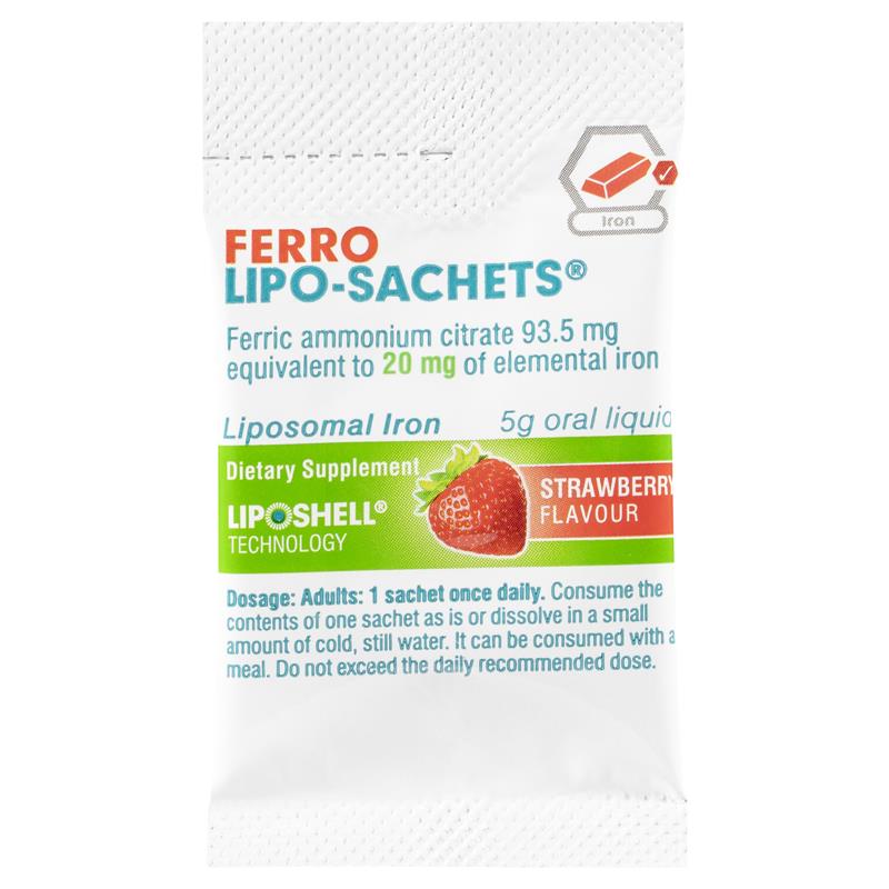 Lipo-Sachets Ferro Strawberry 5g 30 Sachets