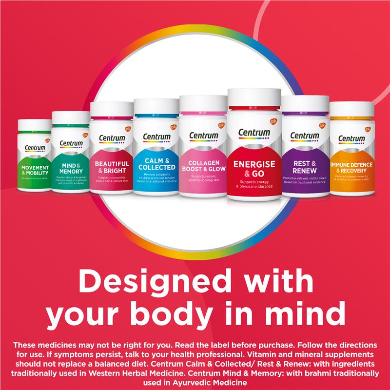Centrum Energise & Go 100 Capsules
