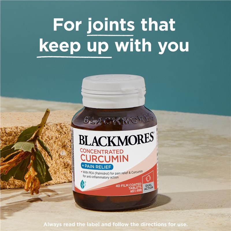 Viên uống giảm đau Blackmores Concentrated Curcumin + Pain Relief 40 viên